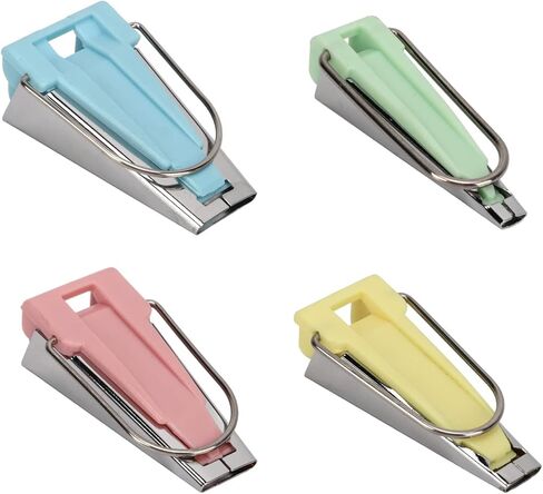 Keenso Set of 4 Stainless Steel Bias Tape Maker Machine for Fabric Sewing, Durable Quilting Tool Kit for Craft Enthusiasts, 4 Sizes, for Various Sewing Projects in Saudi Arabia