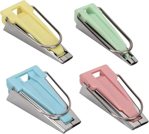 Keenso Set of 4 Stainless Steel Bias Tape Maker Machine for Fabric Sewing, Durable Quilting Tool Kit for Craft Enthusiasts, 4 Sizes, for Various Sewing Projects in Saudi Arabia