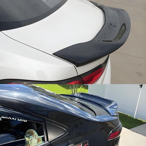 STSEV01 Rear Spoiler Wing Fit for Toyota Corolla Sedan 2020 2021 2022 2023 2024 2025 L/LE/SE/XLE/XSE, Glossy Black R Style DeckLid Lip Exterior Accessories in Saudi Arabia