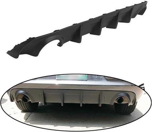 مصد الشفة الخلفي الناشر الخلفي الشفة المفسد متوافق مع قاعدة دودج تشارجر وSXT 2015-2023 الناشر المصد الخلفي (نمط أسود غير لامع) in Kuwait