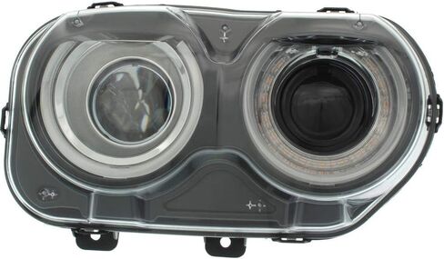 CarLights360: لمجموعة مصابيح أمامية دودج تشالنجر 2015 16 17 2018 جانب الركاب معتمدة من DOT لزخرفة CH2503267: in Saudi Arabia