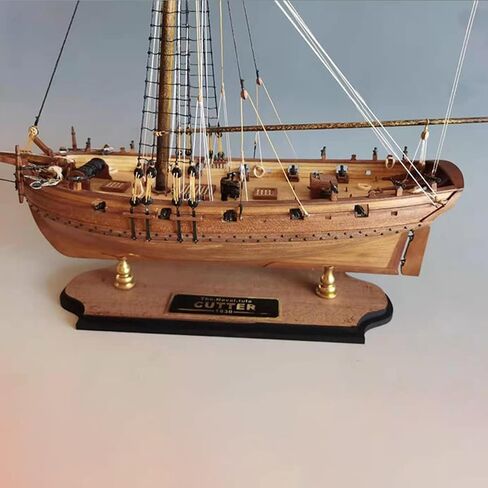 Wooden Boat Model 1/64 Scale Royal Navy Patrol Sailing Ship 3D Wooden Puzzle for Adult DIY Assemble Model Kit in Saudi Arabia