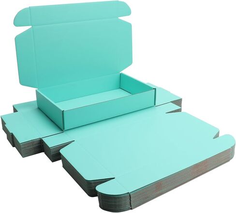Shipping Packaging Dark Green Boxs KAXILU 20pcs Shipping Boxs L10.5xW6.3xH2 inch Suitable E-Commerce Packaging in Saudi Arabia