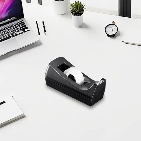 Desktop Tape Dispenser, Weighted Non-Skid Base, Numerous Applications, Black in Saudi Arabia