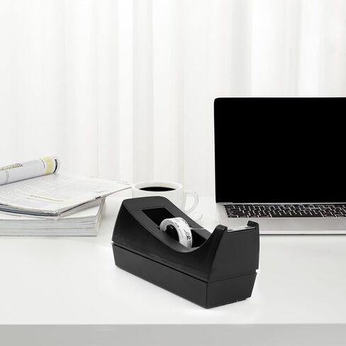 Desktop Tape Dispenser, Weighted Non-Skid Base, Numerous Applications, Black in Saudi Arabia