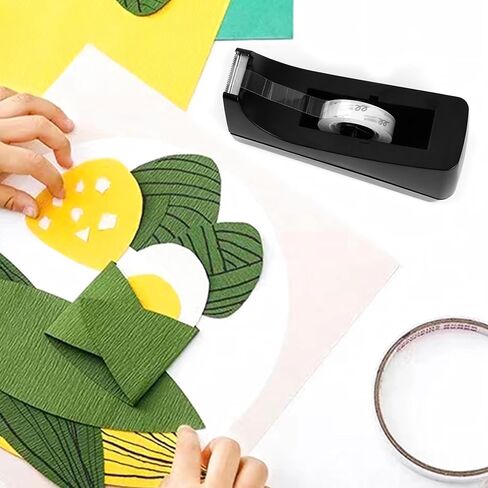 Desktop Tape Dispenser, Weighted Non-Skid Base, Numerous Applications, Black in Saudi Arabia