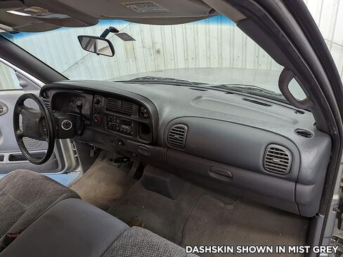 DASHSKIN Molded Dash Cover Cap Compatible with 1998 1999 2000 2001 Dodge Ram 1500 (98-02 Ram 2500 & 3500) in Agate Grey - Made in The USA in Kuwait