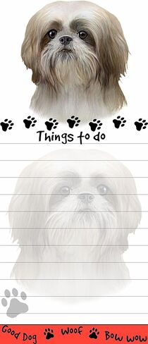 "وسادات القائمة المغناطيسية Shih Tzu" مفكرة لاصقة ذات شكل فريد بقياس 8.5 × 3.5 بوصة in Saudi Arabia