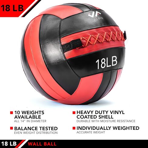 JFIT Wall Ball, 20 LB, Blue/Black in Kuwait