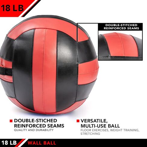 JFIT Wall Ball, 20 LB, Blue/Black in Kuwait