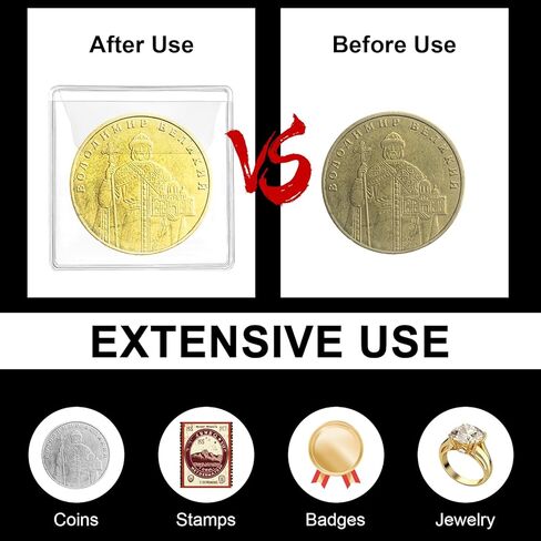 25PCS Coin Protectors,Transparent Coin Sleeve, 2.2 x 2.2 in Coins Sleeves for Collectors,Suitable for Most Jewelry, Rings, Earrings, Pendants, Stamps in Saudi Arabia