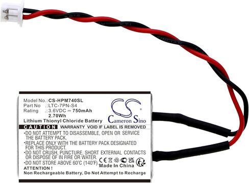 750mAh Battery Compatible with Heidelberg Printer Memory, for Part No. LTC-7PN-S4 in Saudi Arabia