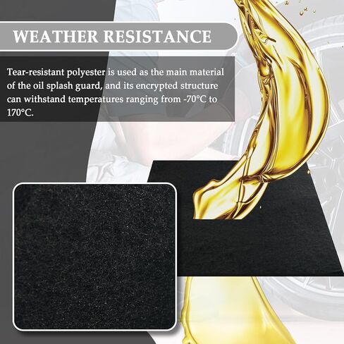 22" Oil Drain Splash Pad,Reusable Oil Splash Pad with Good Penetration for Oils Absorption to Avoid Splashing,Square Car Accessories Oils Drains Pan Splashes Pads in Saudi Arabia