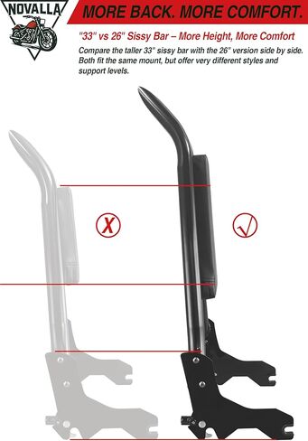 Detachable Sissy Bar Backrest Pad Fit For Harley Davidson Softail Harley, Softail Models 2018-2025 Low Rider FXLR FXRST FXLRS FXLRST FLSB (C-NEW) in Kuwait