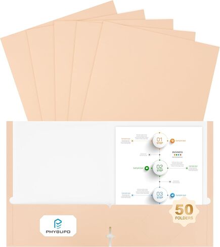 6 مجلدات مع جيوب، مجلدات ملفات ملونة بجيبين، ألوان باستيل، مجلد جيب عالي التحمل مقاس 8.5 × 11 لمستلزمات حفظ ملفات مكتب العودة إلى المدرسة in Kuwait