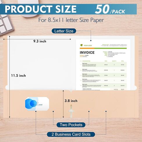 6 مجلدات مع جيوب، مجلدات ملفات ملونة بجيبين، ألوان باستيل، مجلد جيب عالي التحمل مقاس 8.5 × 11 لمستلزمات حفظ ملفات مكتب العودة إلى المدرسة in Kuwait