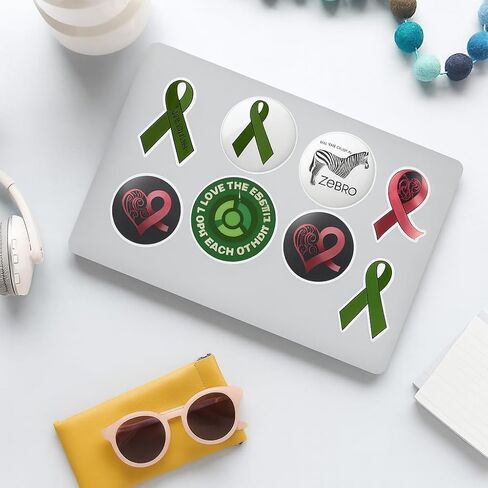 Appendix Cancer Awareness Sunflower Orange Ribbon Fighter 2" 18 Pack Scrapbooking Stickers Waterproof Vinyl Decals in Saudi Arabia