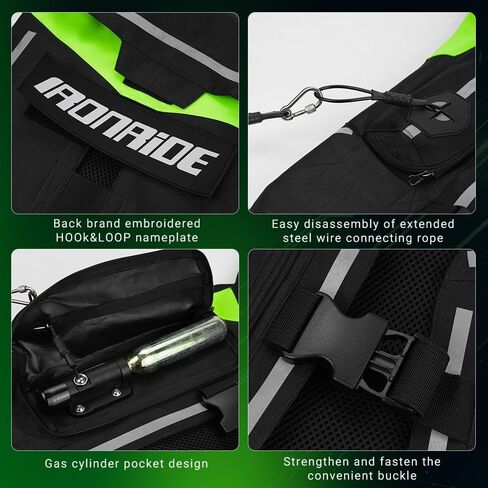 Upgraded Motorcycle Airbag Vest,Breathable Waterproof with Reflective Strips,Protective Gear for ATV,UTV Motocross Ricing in Saudi Arabia
