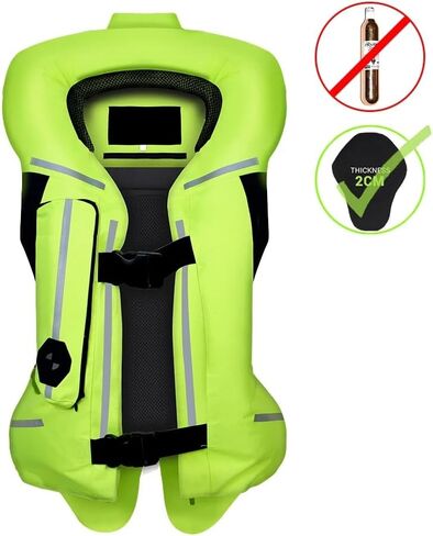 Upgraded Motorcycle Airbag Vest,Breathable Waterproof with Reflective Strips,Protective Gear for ATV,UTV Motocross Ricing in Saudi Arabia