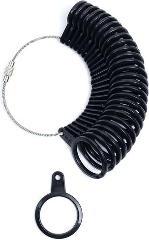 Plastic Ring Size Set with Mandrel - Includes Finger Sizer, Four Size Ring Sticks, and Jewelry Making Tools in Saudi Arabia