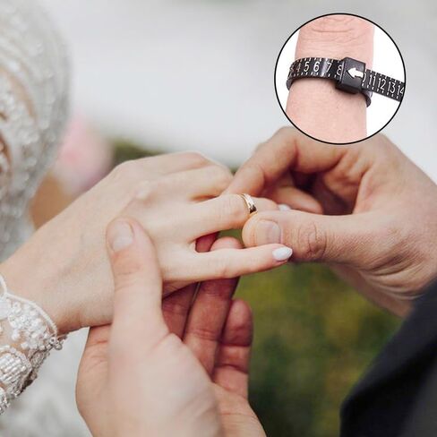 Plastic Ring Size Set with Mandrel - Includes Finger Sizer, Four Size Ring Sticks, and Jewelry Making Tools in Saudi Arabia