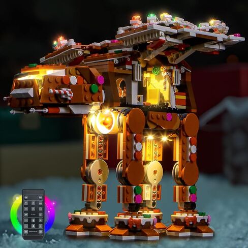 إضاءة LED متوافقة مع Lego Gingerbread at-at Walker 40806 - JUST Lights، طقم إضاءة RC متوافق مع Lego 40806، غير متضمنة مجموعة النماذج in Kuwait
