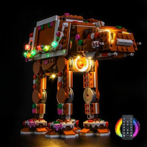إضاءة LED متوافقة مع Lego Gingerbread at-at Walker 40806 - JUST Lights، طقم إضاءة RC متوافق مع Lego 40806، غير متضمنة مجموعة النماذج in Kuwait