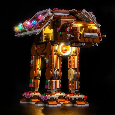 إضاءة LED متوافقة مع Lego Gingerbread at-at Walker 40806 - JUST Lights، طقم إضاءة RC متوافق مع Lego 40806، غير متضمنة مجموعة النماذج in Kuwait