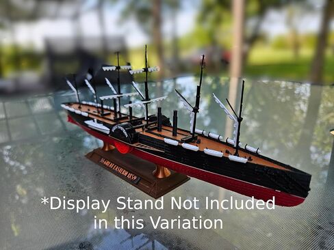 نموذج سفينة TheRoller3d SS Great Eastern Ship مقاس 12 بوصة، نسخة طبق الأصل دقيقة تاريخيًا، عرض سفينة بخارية مع عجلات مجداف عاملة، هدية بحرية لهواة التاريخ والمتحمسين (النموذج قيد التشغيل) in Kuwait