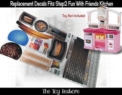 Replacement Stickers Fits Step2 Fun with Friends Play Kitchen Decals in Kuwait