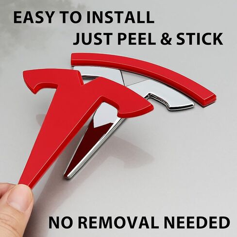 2026 Emblem Covers for Tesla Model 3 Highland Accessories 2025 2024 Front and Rear Logo Caps, No Removal Badge, ABS Stickers 2 PCS Pink (Glossy Pink, Model 3 Highland 2024+) in Saudi Arabia