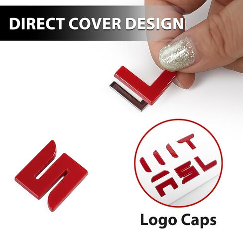 2026 Emblem Covers for Tesla Model 3 Highland Accessories 2025 2024 Front and Rear Logo Caps, No Removal Badge, ABS Stickers 2 PCS Pink (Glossy Pink, Model 3 Highland 2024+) in Saudi Arabia