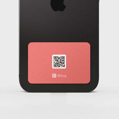 ملصق هاتف Blinq NFC - بطاقة عمل رقمية - مشاركة فورية عبر النقر - متوافق مع iPhone وAndroid (أسود) in Kuwait