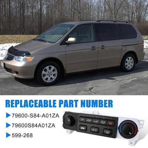 A/C لوحة التحكم في المناخ سخان التيار المتردد وحدة التحكم في المناخ التبديل لـ Accord 1998-2000، Odyssey 1998-2004، استبدال 79600-S84-A01ZA، 599-268 in Kuwait