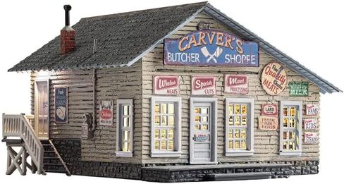 Woodland Scenics® Build & Ready® Carver's Butcher Shoppe، O Scale in Saudi Arabia