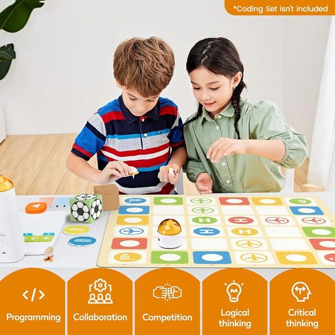 Game Box with 5 Programming Board Games for Coding Set & Pro Set, Education Add-on with Rich Learning Materials for Kids Aged 4-10 in Kuwait
