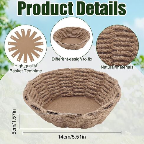 FREEBLOSS 6 Set Basket Weaving Kit Twine Basket Making Kit Creative Woven Bowl Suitable for Kids Arts and Crafts Projects with Instriction Easter Basket Activities for Easter 40M/131FT Twine in Saudi Arabia