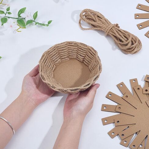 FREEBLOSS 6 Set Basket Weaving Kit Twine Basket Making Kit Creative Woven Bowl Suitable for Kids Arts and Crafts Projects with Instriction Easter Basket Activities for Easter 40M/131FT Twine in Saudi Arabia