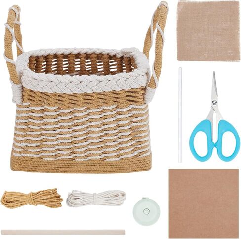 FREEBLOSS Woven Basket Kit - DIY Basket Weaving Supplies - Rustic Style - Adults - Not Foldable in Saudi Arabia