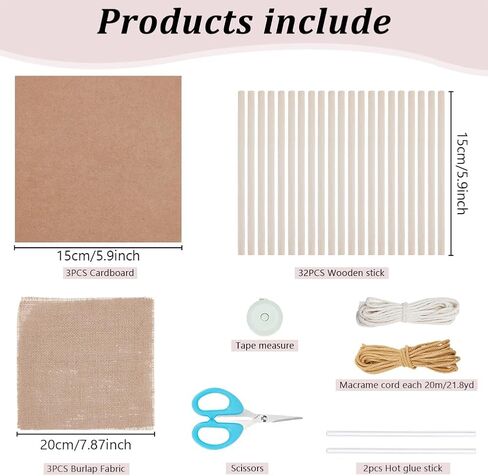 FREEBLOSS Woven Basket Kit - DIY Basket Weaving Supplies - Rustic Style - Adults - Not Foldable in Saudi Arabia