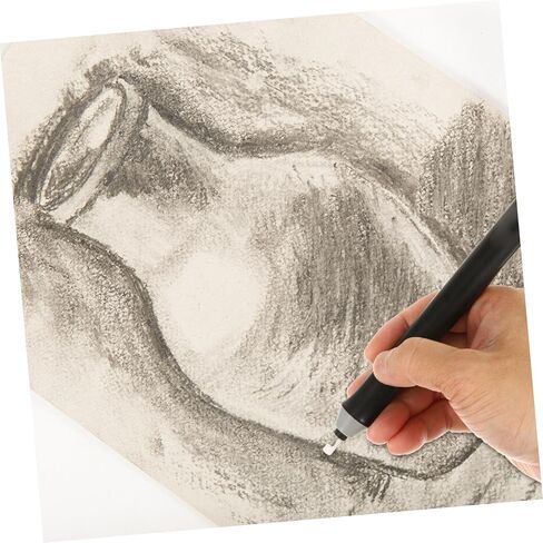 GALPADA Electric Eraser for Artists Lightweight Auto Drawing Modification Tool Precision Erasing for Sketching Drafting Students and Professionals Black Without Battery in Saudi Arabia