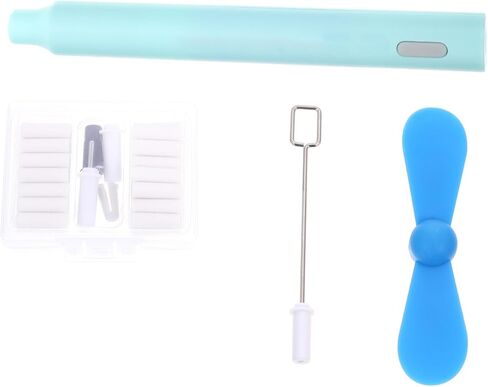 NUOBESTY Electric Eraser Kit Portable with Modes Fan Stirrer Rod Replacement Erasers Lightweight for Sketching Drawing Students Artists Random Color in Saudi Arabia