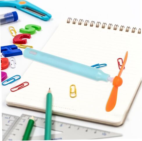 NUOBESTY Electric Eraser Kit Portable with Modes Fan Stirrer Rod Replacement Erasers Lightweight for Sketching Drawing Students Artists Random Color in Saudi Arabia