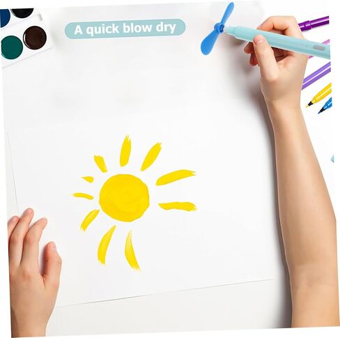 NUOBESTY Electric Eraser Kit Portable with Modes Fan Stirrer Rod Replacement Erasers Lightweight for Sketching Drawing Students Artists Random Color in Saudi Arabia