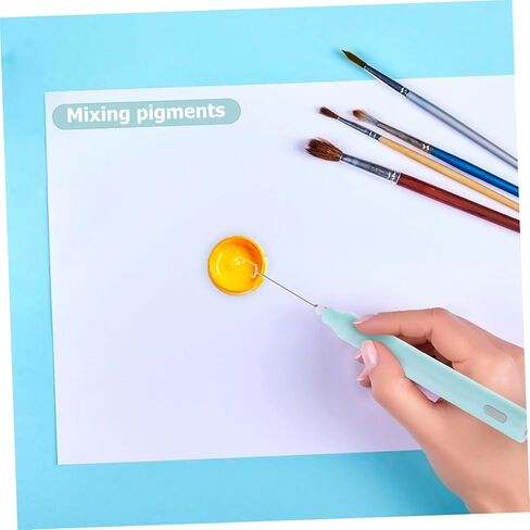 NUOBESTY Electric Eraser Kit Portable with Modes Fan Stirrer Rod Replacement Erasers Lightweight for Sketching Drawing Students Artists Random Color in Saudi Arabia
