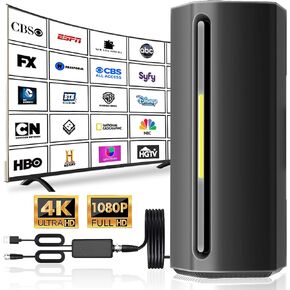 TV Antenna Indoor, 4K Ultra HD TV Antenna with Amplifier and Signal Booster, KENNEDICH Long Range Reception Digital Antenna for Smart TV and Old TVs with 33ft Coax Cables in Saudi Arabia