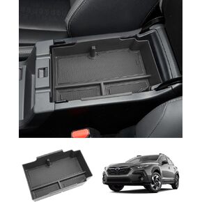 [Double Layer] 2024 Crosstrek Center Console Organizer for Subaru Crosstrek (Premium/Sport/Limited), Durable ABS Plastic Organizer Insert 2024 Crosstrek&Impreza Armrest Tray 2024 Crosstrek Accessories