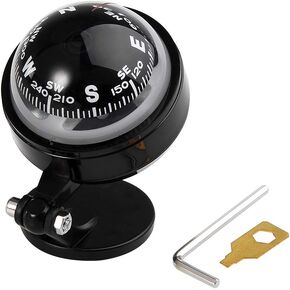Car Compass,Car Dashboard Mount Navigation for COMPASS Ball Plastic Direction Guidance Tool for Camping Hiking