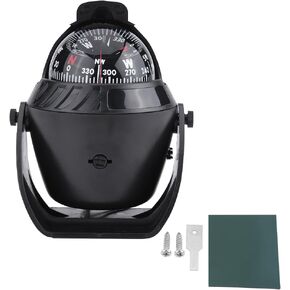 Electronic, High Precision Electronic Pivoting with LED Light for Car Boat Marine Navigation