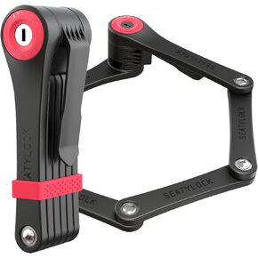 FoldyLock Clipster Folding Bike Lock - Award Winning Wearable Compact Bicycle Lock - Ultra Sleek Lightweight Smart Bike Security Accessory with Key Set for Bikes E Bikes and Scooters - 29.5"